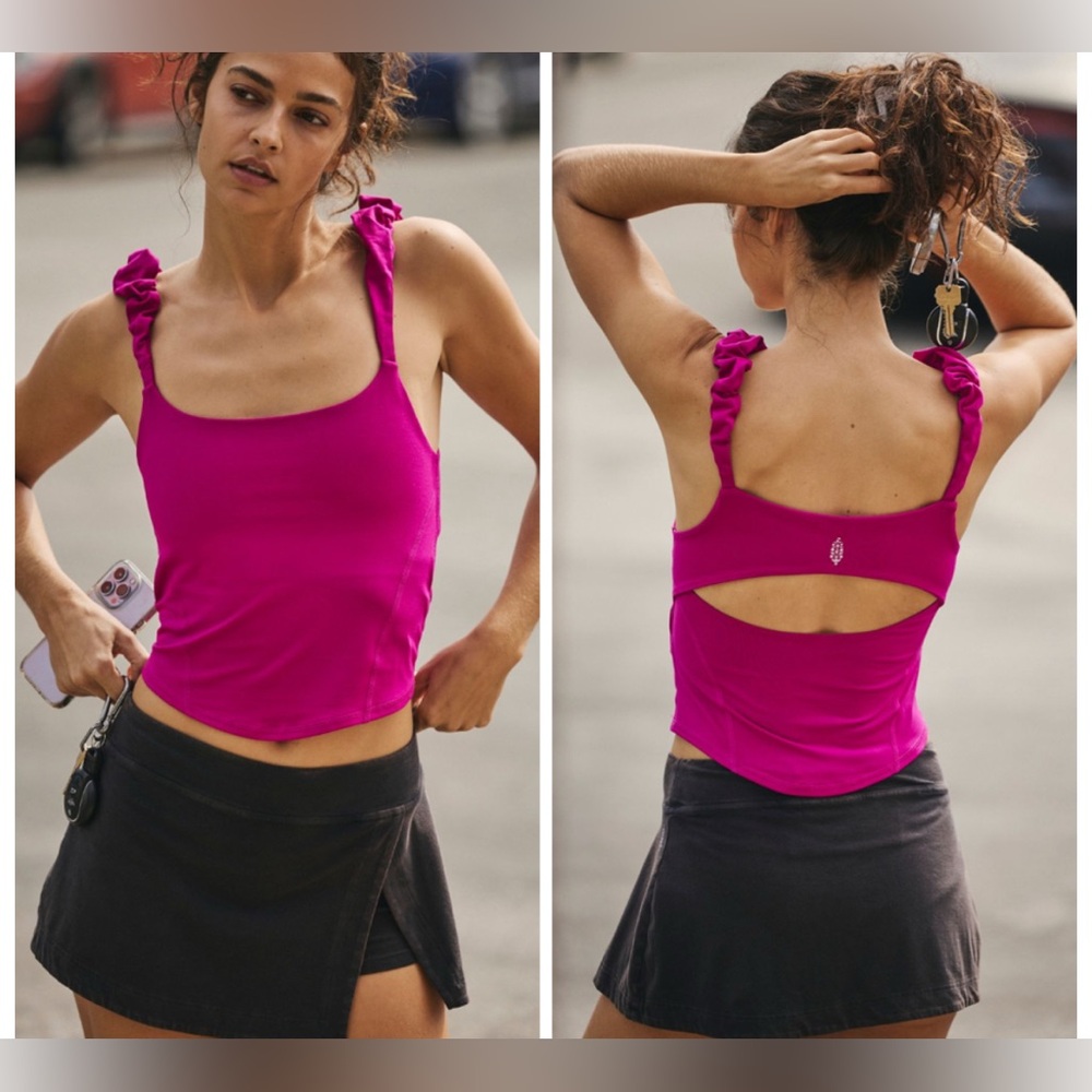 Free People Movement Heart Breaker Cami.Color Berry Blitz